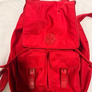 Tory Burch Vibrant Red Backpack